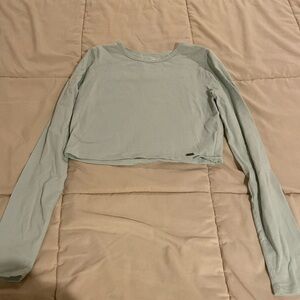 Cropped tee with long sleeves - size M